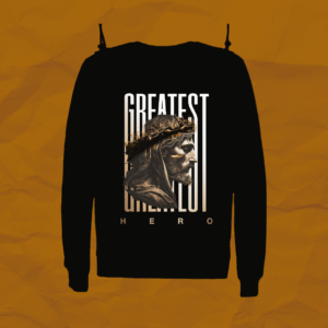 Greatest Hero Black Luxe Sweater